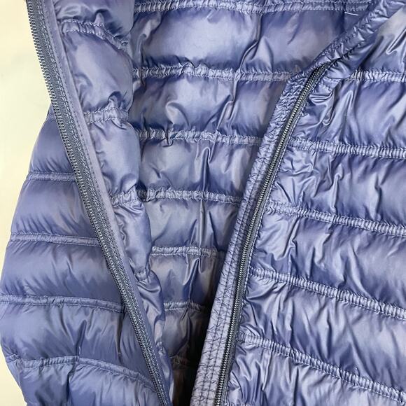 Lands End Packable Down Filled Hooded Belted Long Vest Navy Blue women’s plus 1X - Picture 7 of 13